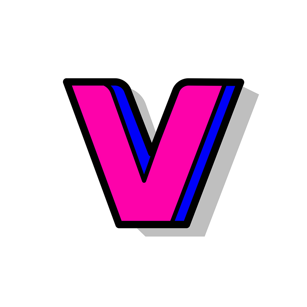 Vidicrew online icon logo
